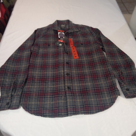 Heritage Other - Grayers Heritage Flannel Shirt Mens XL Long Sleeve Button Up Plaid Dark Blue NEW